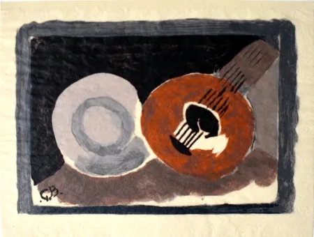 石版画 Braque - Petite guitare