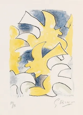 石版画 Braque - Profil (Profile) from Lettera amorosa
