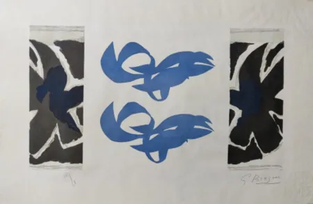 蚀刻版画 Braque - Si je mourais là-bas