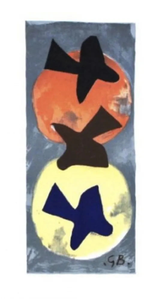 石版画 Braque - Soleil et lune 1