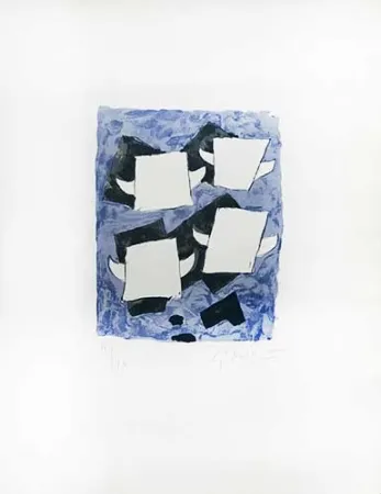 石版画 Braque - Taureaux ailés