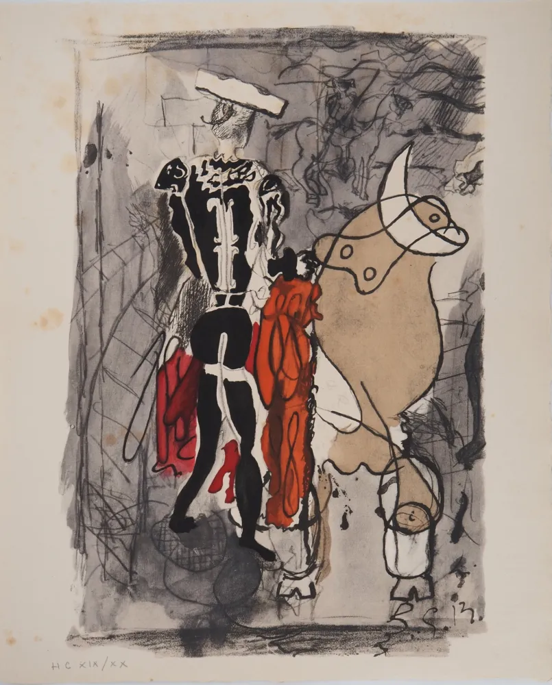 石版画 Braque - Torero