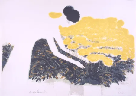 石版画 Brasilier - La Dame Blanche - The White Lady