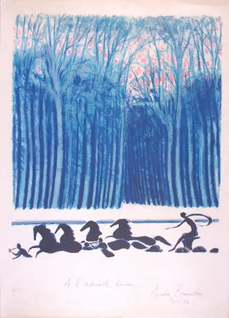 石版画 Brasilier - Le Char d'Apollon