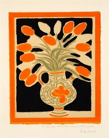 石版画 Brasilier - LE VASE ITALIEN