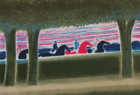 石版画 Brasilier - Les cavaliers qui passent (1987)