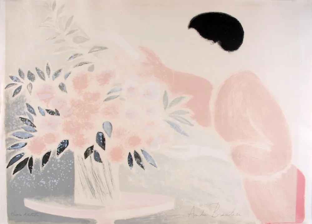 石版画 Brasilier - Symphonie en Rose