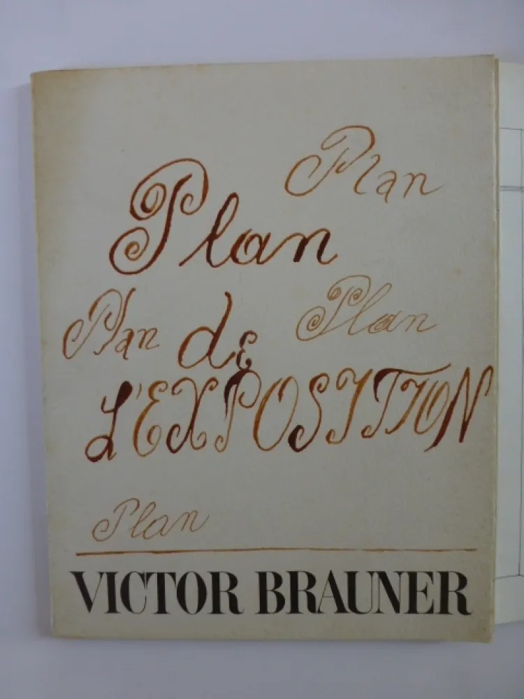 插图书 Brauner - Plan de l'exposition galerie Iolas 1966