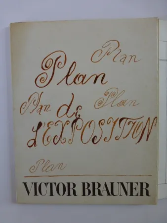 插图书 Brauner - Plan de l'exposition galerie Iolas 1966
