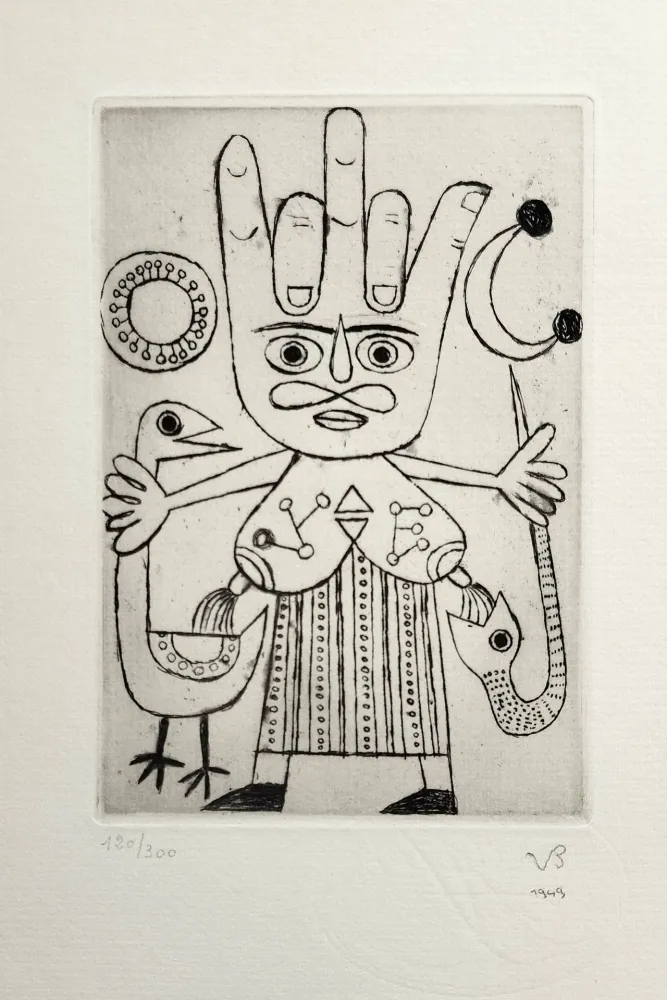 蚀刻版画 Brauner - Raziel