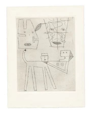版画 Brauner - Tir à l'arc