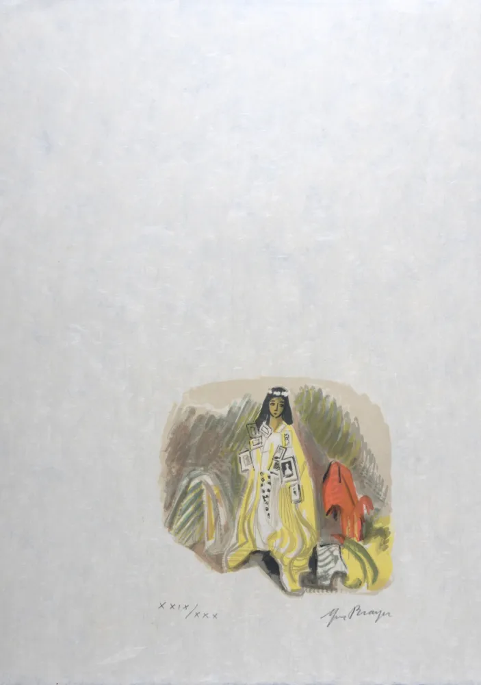 石版画 Brayer - Les Saintes-Maries de la mer (#2), 1963 - Hand-signed