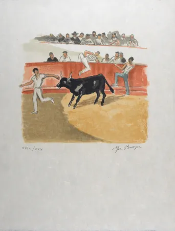 石版画 Brayer - Tauromachie (#3), 1963 - Hand-signed