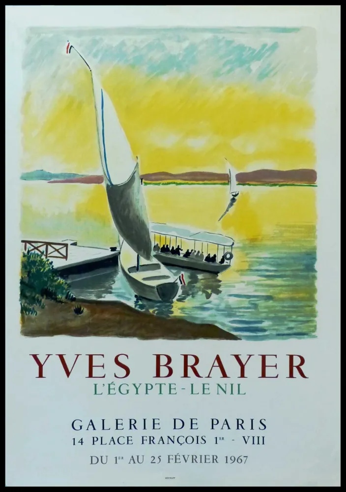 海报 Brayer - YVES BRAYER - GALERIE DE PARIS, L'EGYPTE - LE NIL