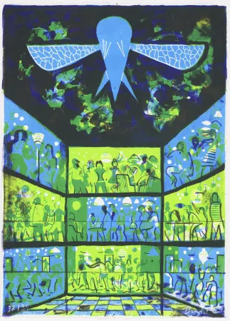 石版画 Brecht Evens - Delirium tremens