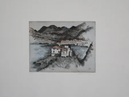 蚀刻飞尘法 Breiter - Häuser am Hafen / Houses in the Harbor