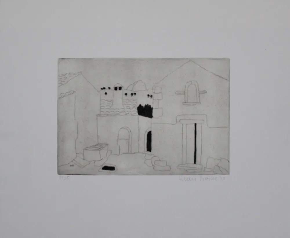 版画 Breiter - Hausfassade