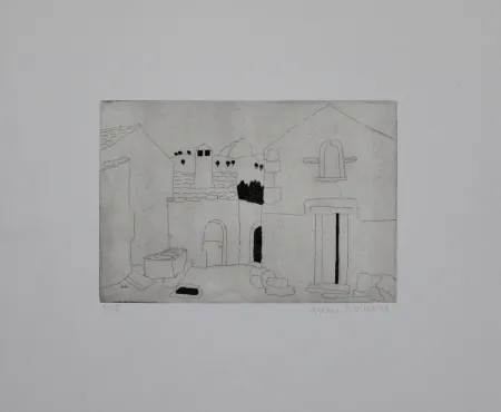 版画 Breiter - Hausfassade