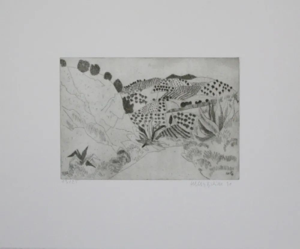 版画 Breiter - Toskanische Landschaft / Tuscan Landscape