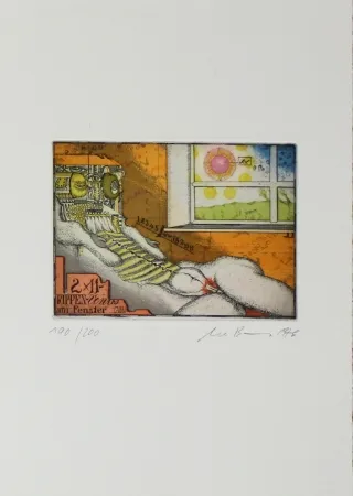 蚀刻飞尘法 Bremer - Rippenvenus am Fenster