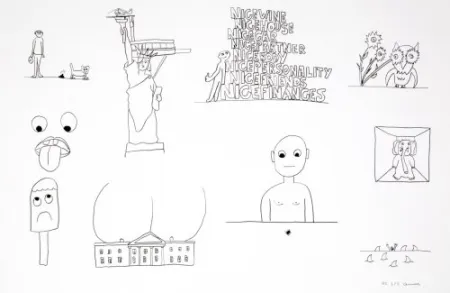 石版画 Breuning  - Random thoughts about life 1