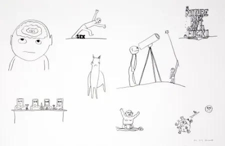 石版画 Breuning  - Random thoughts about life 2