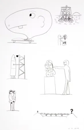 石版画 Breuning  - Random thoughts about life 3