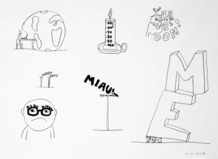 石版画 Breuning  - Random thoughts about life 7