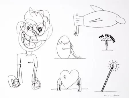 石版画 Breuning  - Random thoughts about life 8