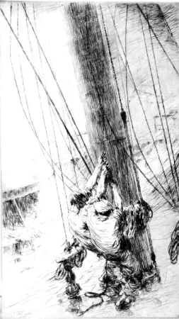 蚀刻版画 Briscoe - Clewlines and buntlines