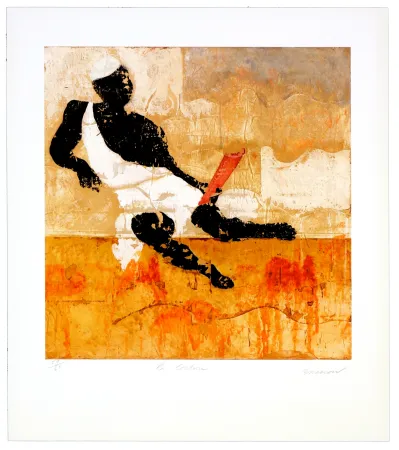 石版画 Brisson - La lecture