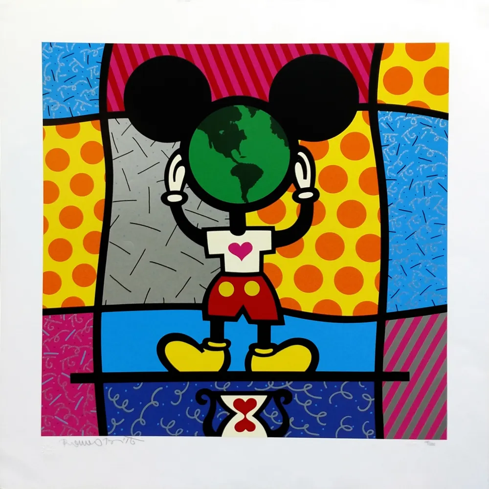 丝网印刷 Britto - MICKEY'S WORLD