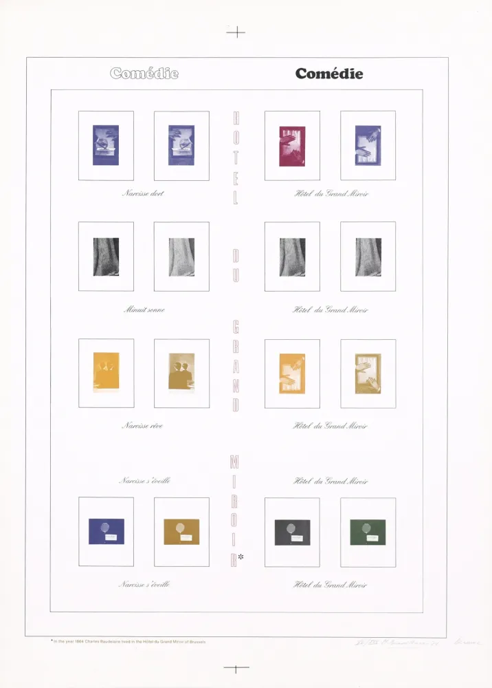 胶版印刷 Broodthaers - Comédie