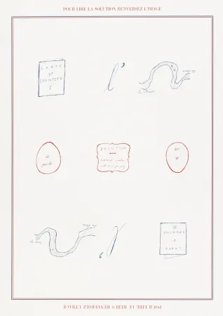 丝网印刷 Broodthaers - Rébus