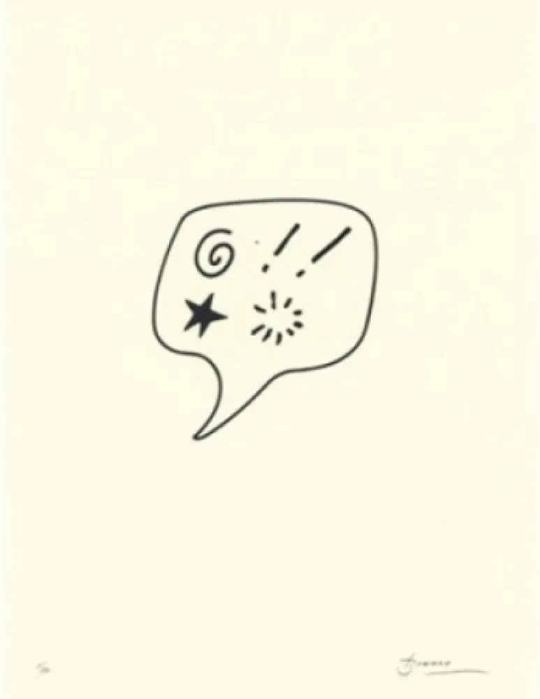 石版画 Brossa - Blasfèmia	