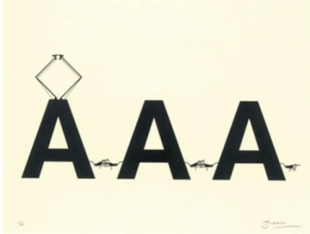 石版画 Brossa - Comboi