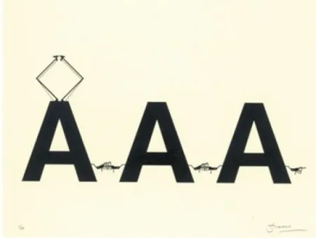 石版画 Brossa - Comboi