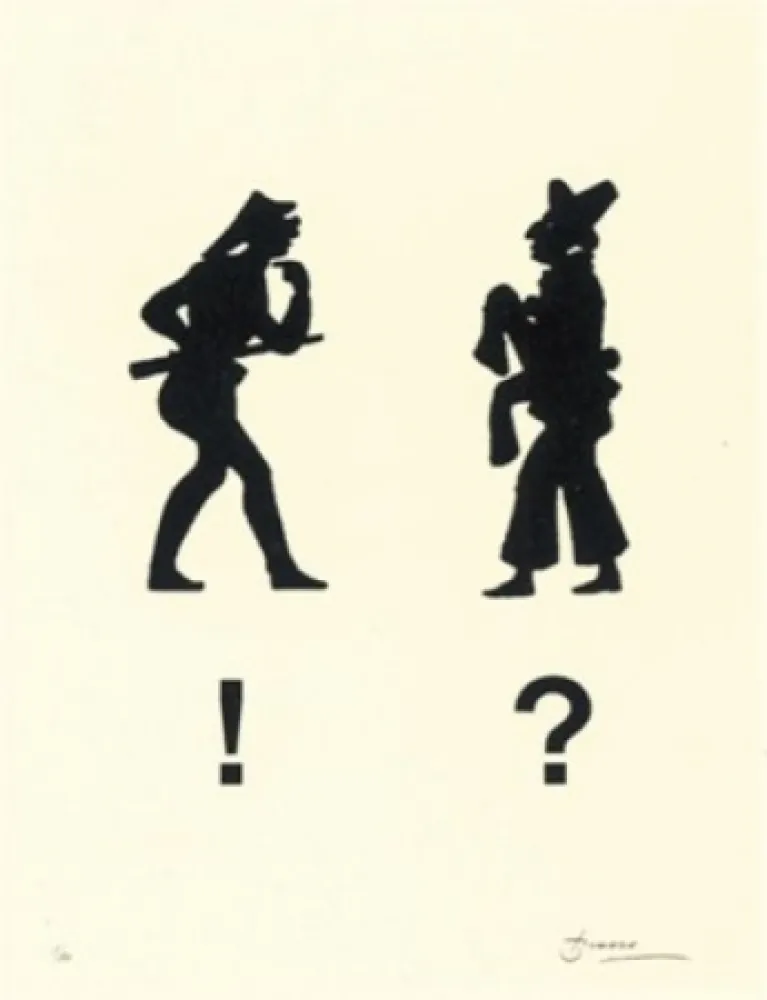 石版画 Brossa - Diàleg