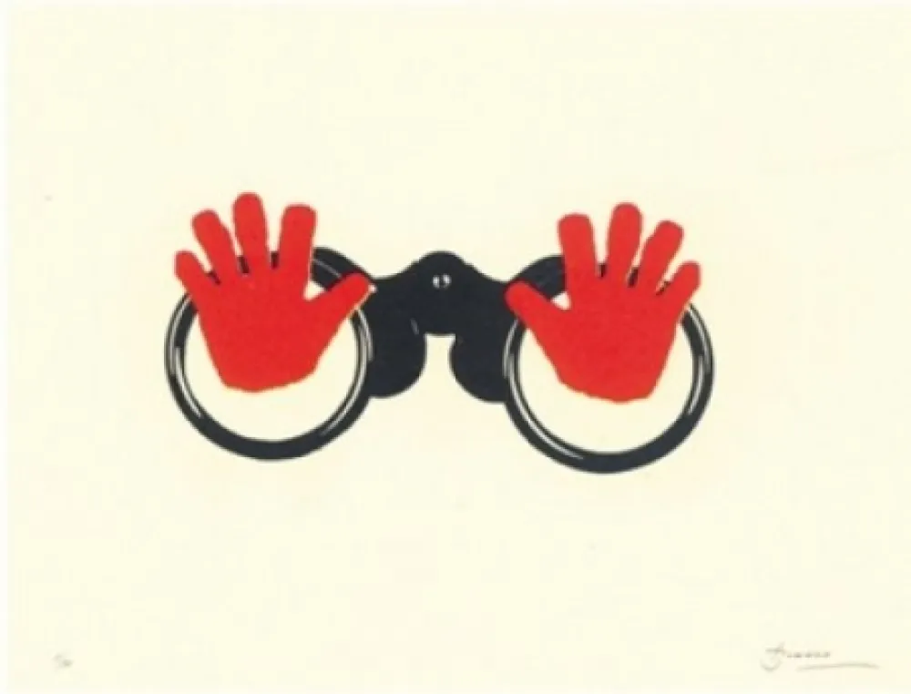 石版画 Brossa - Poema visual 16