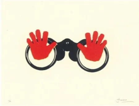 石版画 Brossa - Poema visual 16