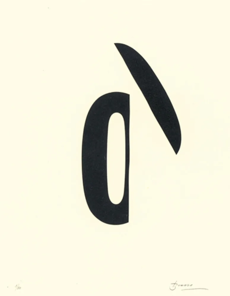 石版画 Brossa - Poema visual 19