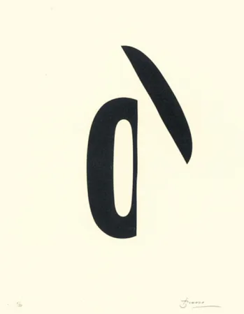 石版画 Brossa - Poema visual 19