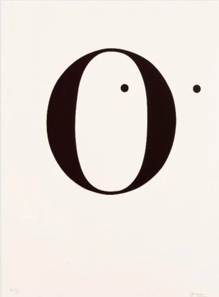 石版画 Brossa - Poema visual. 1970 / 1988