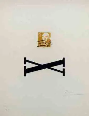 丝网印刷 Brossa - Poema Visual - Franco