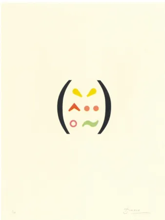 石版画 Brossa - Signes 11