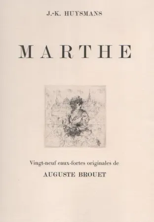 蚀刻版画 Brouet - Marthe