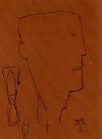 石版画 Brown - Self portrait 20