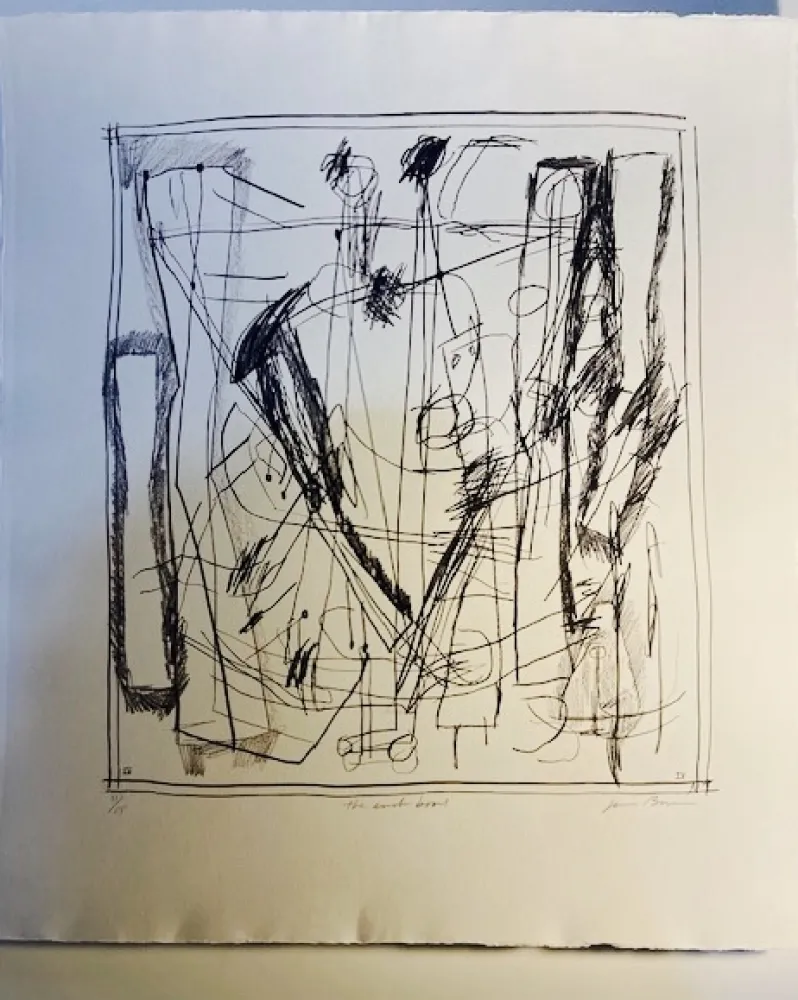 石版画 Brown - The anchor board - IV