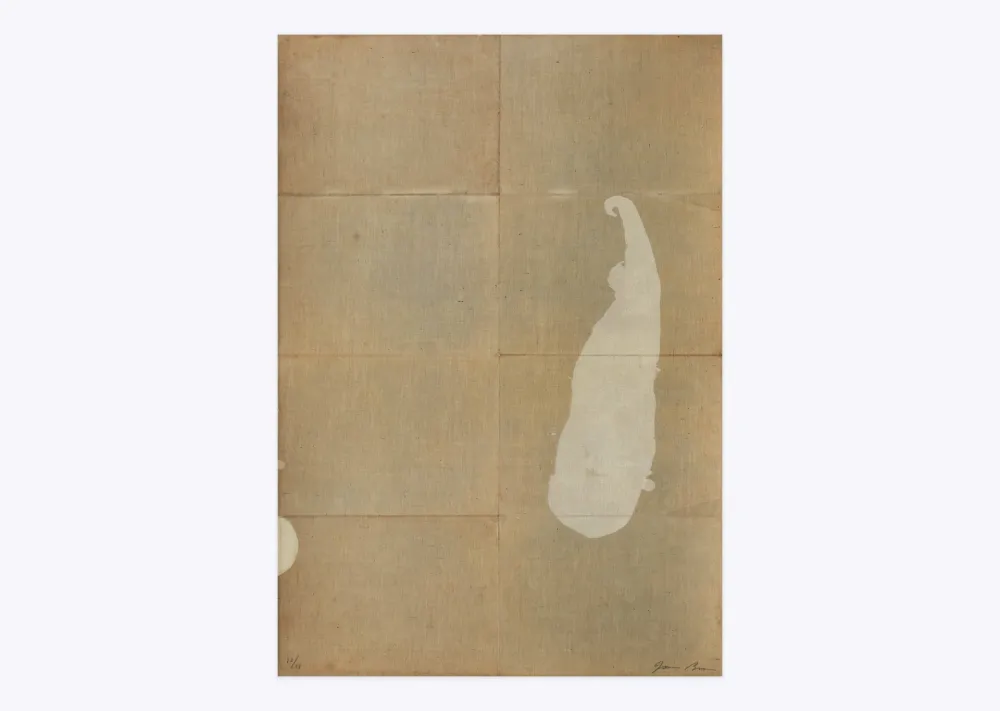石版画 Brown - White salt 