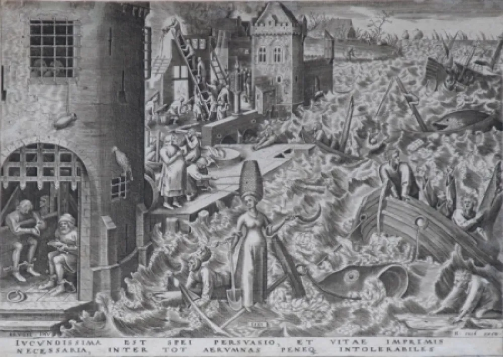 蚀刻版画 Brueghel - Hope from The World of Seven Virtues